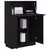 Stol Crni hrast 71.5 x 31.5 x 106.5 cm Konstruirano drvo
