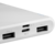 Canyon powerbank PB-108W,10000mAh Li-pol,Vhod 5V (MicroUSB/Lightning - Apple),Izhod 5V (2xUSB-A),bela