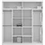Garderobna omara Lux 203 cm - venge