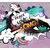 Samolepilna tapeta zeleno graffiti oko - 294x270