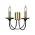Opviq Zidna lampa Dofa-73-29, 7,5x10,5x3,5cm, 24cm, IP20, Zlatno-crna boje