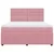 Vidaxl Box spring postelja z vzmetnico roza 180x200 cm žamet