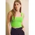 Trend Alacati Stili Ženska bluza bez rukava ALC-7122, Brod izrez, Zelena