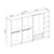 Hanah Home Ormar Kale - 4941