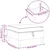 Vidaxl Pouf s shrambnim prostorom Krem Žamet