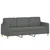 3-dijelni set sofa s jastucima tamnosivi od tkanine