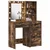 Vidaxl Toaletna mizica 2 szt. Rjava 50 x 41 x 135 cm Konstruiran les