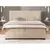 Bež boxspring postelja s prostorom za shranjevanje 160x200 cm Lysa – Ropez