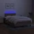 shumee Box spring postelja z vzmetnico LED taupe 120x200 cm blago