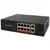 Qoltec Mrežni preklopnik FAST Ethernet PoE | 8x RJ45 + 2x Uplink, 120W