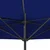 Balkonski suncobran plavi 300 x 155 x 223 cm polukružni