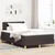 LED Box Spring Krevet Tamno smeđa 120 x 200 cm tkanina