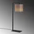 Opviq Stona lampa E27 Socket, Braon-Crna