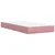 Vidaxl Box spring postelja z vzmetnico roza 90x200 cm žamet