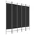 Vidaxl Paravan 5-delni 200x200 cm črno blago