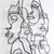 Wallity Zidna dekoracija Faces-APT743 M, 58x79 cm, 1.2 mm, Crna
