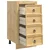 Cabinet SKI Medeno Smeđa 40 x 46 x 81 cm Čvrsto borovo drvo