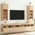 TV ormarići s LED svjetlima 2 kom boja hrasta 30,5 x 30 x 90 cm