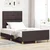 vidaXL vidaXL Temno rjava tkaninska postelja 120x190 cm, (22049155)
