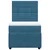 Vidaxl Box spring postelja z vzmetnico modra 100x200 cm žamet