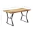 vidaXL Jedilna miza 140x80x76 cm trden predelan les