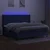 Vidaxl Box spring postelja z vzmetnico LED modra 200x200 cm blago