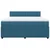 Vidaxl Box spring postelja z vzmetnico modra 180x200 cm žamet