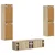 Set TV komoda 6 pcs Sonoma hrast Konstruirano drvo