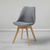 Bessagi Home Stol Rocksi, Temno Siva