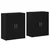 Kreveta 2 pcs Crni hrast 60 x 31 x 70 cm Konstruirano drvo