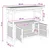 Konzolna stolica s policom Prirodna 80 x 35 x 75 cm Bambus