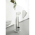 WENKO 21564100 - WC četka RIVALTA 18x70 cm nerđajući čelik/srebrna/bela/crna