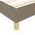 Vidaxl Box spring postelja z vzmetnico taupe 200x200 cm blago
