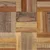 Stolić za kavu sivi 55x55x40 cm od masivne obnovljene tikovine