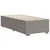 Vidaxl Posteljni okvir brez vzmetnice taupe 100x200 cm blago