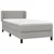 Vidaxl Box spring postelja z vzmetnico svetlo siva 90x190 cm blago