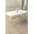 HANAH HOME Trpezarijski sto Olya White Marble Gold