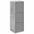 Kreveta s ladicama Betonski sivi 35 x 32 x 99,5 cm