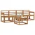 Set vanjskih sofa 5 kom. Prirodna