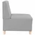 Modularna sofa bez naslona za ruke, siva, 55 cm, tkanina