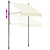 Tenda na uvlačenje krem 150 x 150 cm od tkanine i čelika