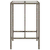Vanjski barski stol sivi 70 x 70 x 110 cm od poliratana