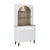 Hanah Home 2804 kafe bar ormarić 90 × 179 × 42 cm, atlantski bor/bela