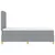Vidaxl LED Box Spring Postelja Svetlo siva 120 x 190 cm blago