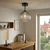 BRILAGI - LED plafonski luster R GLASS 1xE27/60W/230V prečnik 25 cm crna/dimljeno-siva