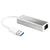 FAST ASIA Adapter USB 3.0 - Gigabit ethernet metal sivi