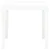 Vidaxl Vrtna miza bela 78x78x72 cm plastika