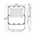 Braytron LED reflektor BRY-FLOOD-PF-20W-GRY-3IN1-IP65