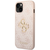 Guess zaščitni ovitek Big Metal Logo 4G Pink Hard Case, Iphone 15