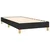 shumee Box spring postelja z vzmetnico črna 100x200 cm blago